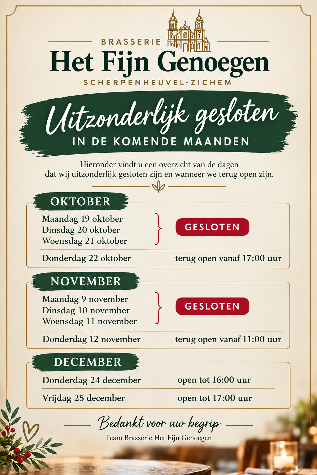 Welkom bij 't Fijn Genoegen!