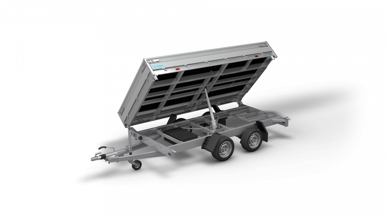 3m75 x 1m80 x 30 cm / 3500 kg / Kipper