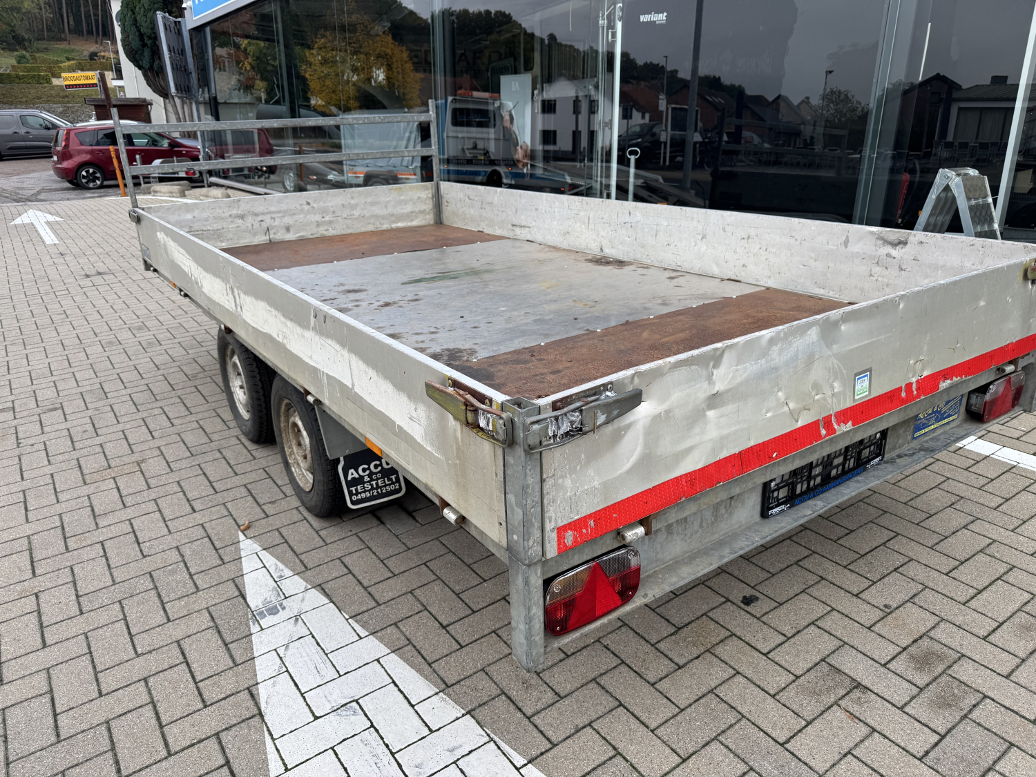 4m06 x 2m  plateau aanhangwagen Eduard 2700 kg