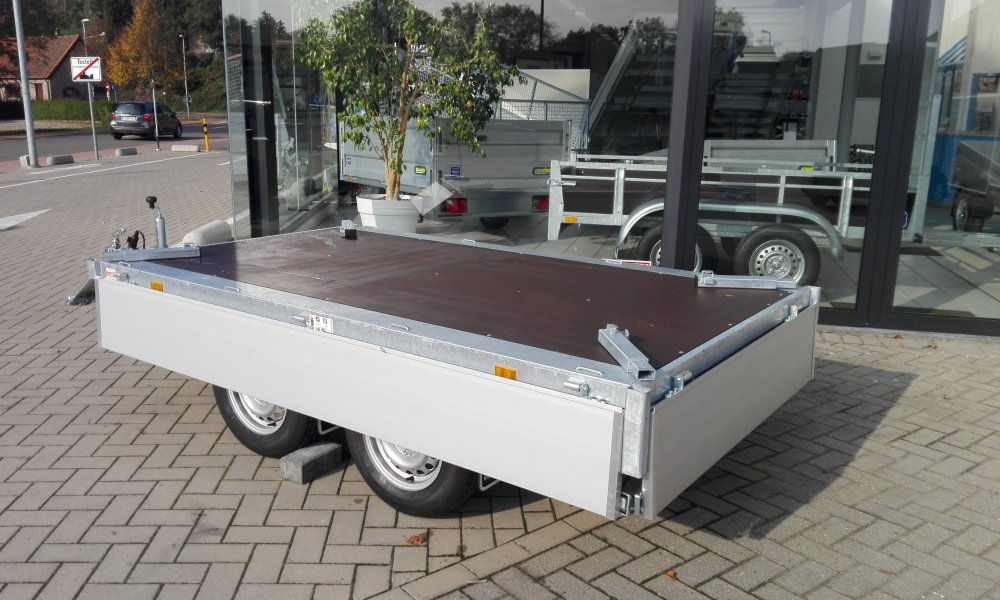 3m10 x 1m60 x 30 cm / 750 kg / Plateau aanhangwagen